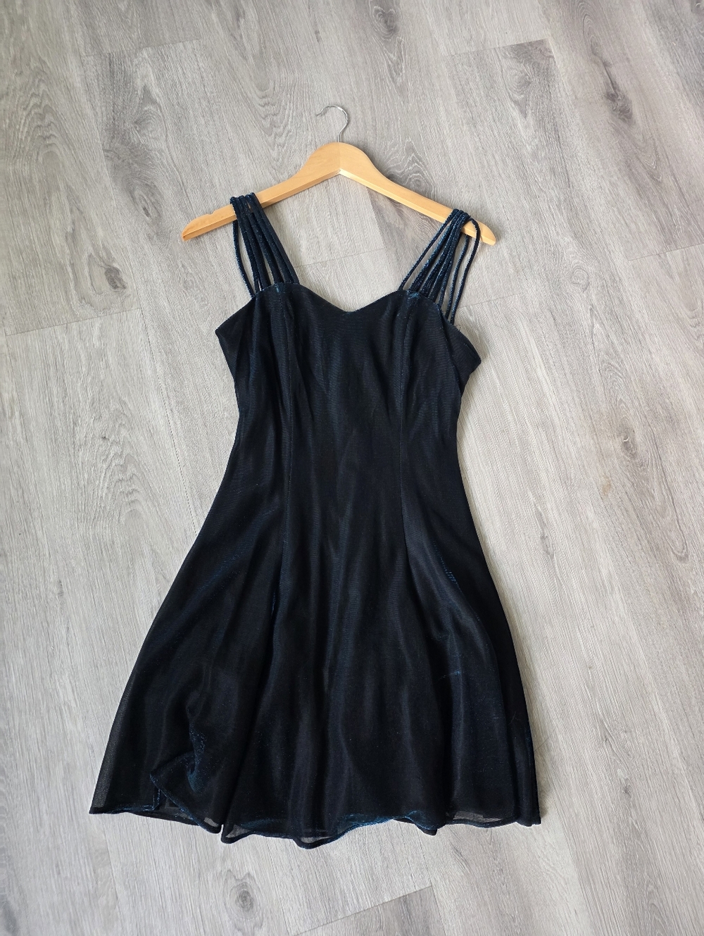 All That Jazzvintage 90s strappy skater mini dress Metallic Shade Size M